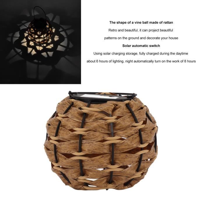 6 Ampoules Solaires Suspendues Homoyoyo - LED Décoratives Pour Extérieur, Jardin