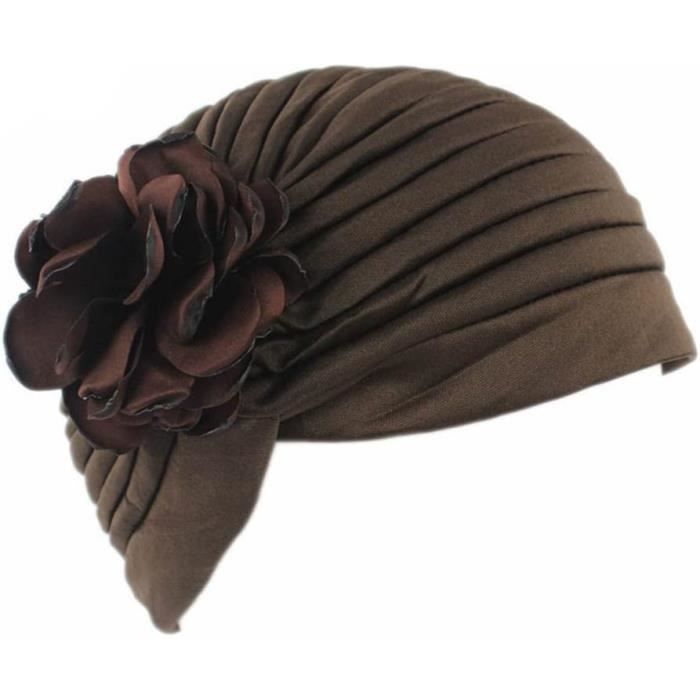 Floral Bonnets Turbans Couvre-Chef Plissé Wrap Cheveux Bonnet Chimio Foulard Bonnet De Nuit