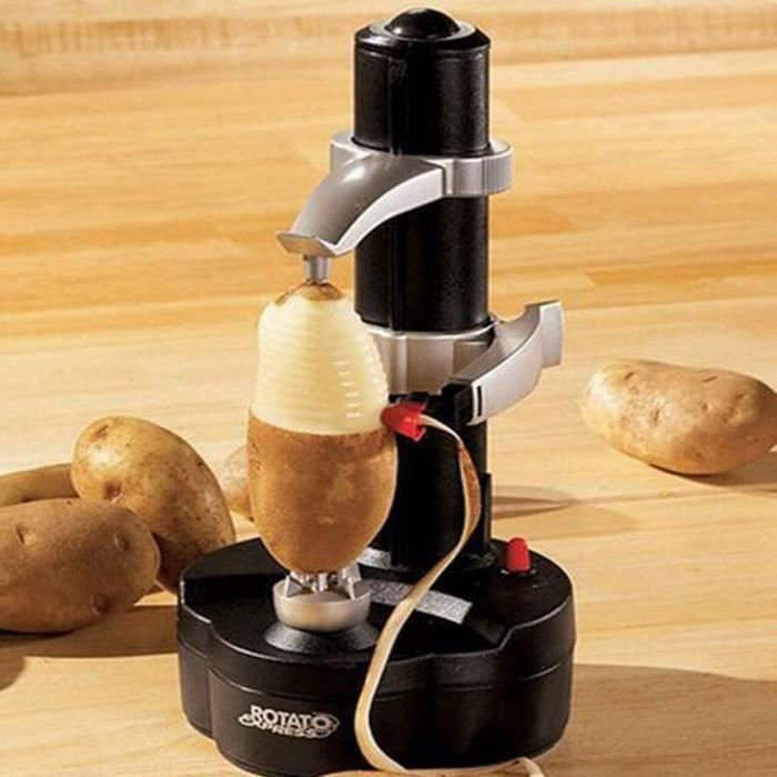 eplucheur electrique zesteur pommes de terre fruits peeler automatique noir cdiscount maison