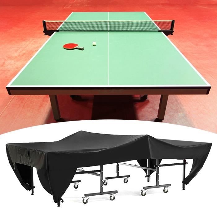 SanGlory Housse De Table De Ping-pong étanche Et Anti-UV – Protection Tout Temps En Oxford Résistant, Avec Cordon Ajustable Et Boucles Anti-vent, Pour Table Rectangulaire Ou Ovale (165x70x185 Cm)