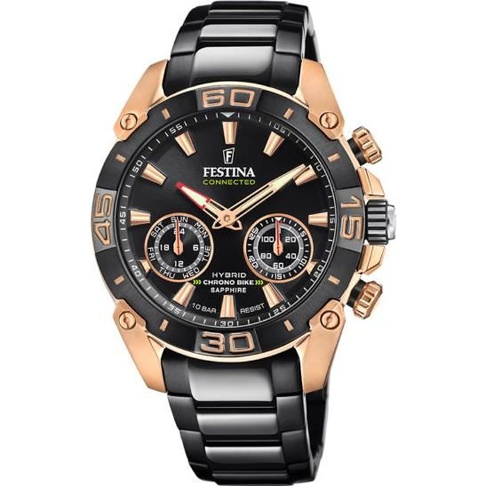 Festina Homme Connected F20548 1 Hybrid Chrono Bike Verre