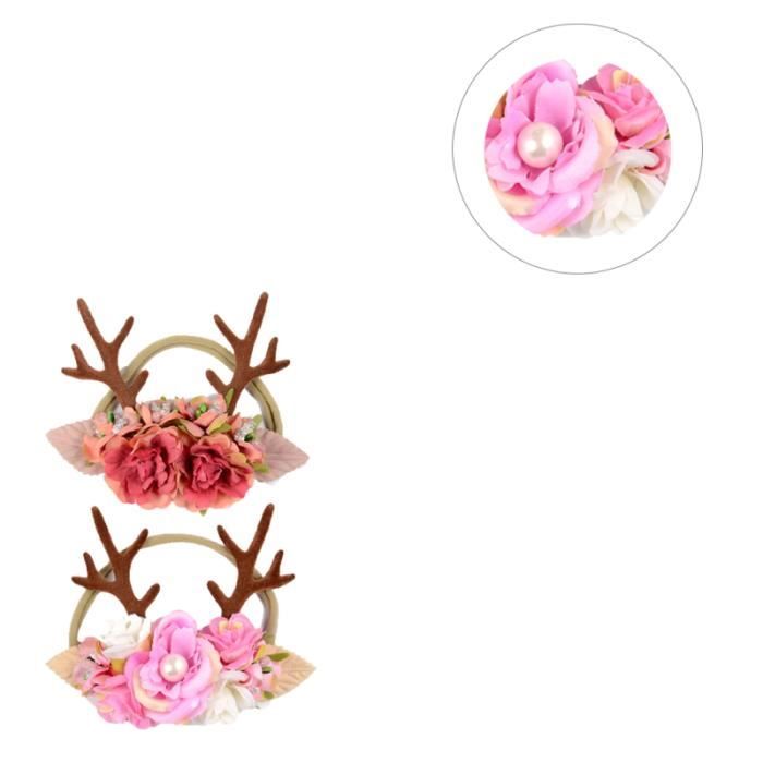 Lot De 2 Bandeaux Tigre En Velours Doré - Accessoires De Fête, Cosplay Et Déguisement - 21 X 15 Cm