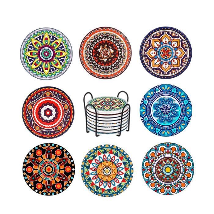 12 Sous-verres En Feutre Pour Plantes - Carrés Et Ronds 10/15/20 Cm - Protection Meubles Et Sols