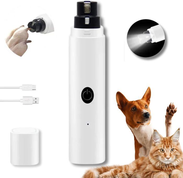 Meilleurs prix pour Lime à Ongle Chien, Coupe Ongle Chien Electrique avec Lumière LED, Coupe Griffes pour Chat Chien, USB Charge, 2 Vitesses de Meulage