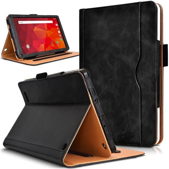 Etui de Protection et Support Noir pour Tablette Logicom La Tab 105 ...