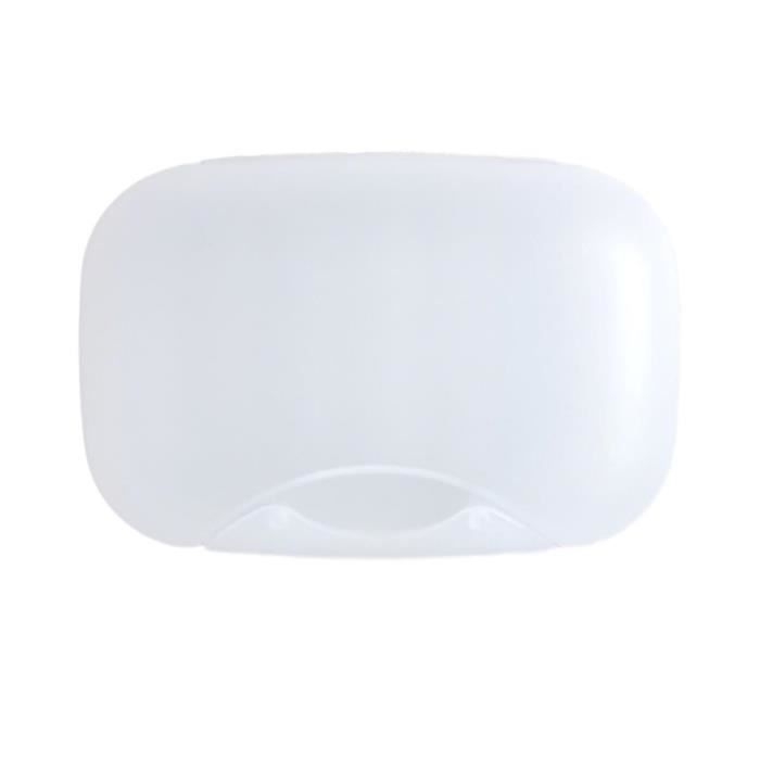 Étui à savon de voyage en silicone, porte-savon étanche avec couvercle, support de barre de shampooing incassable pour salle de bain, voyage, salle de sport, camping (bleu gris