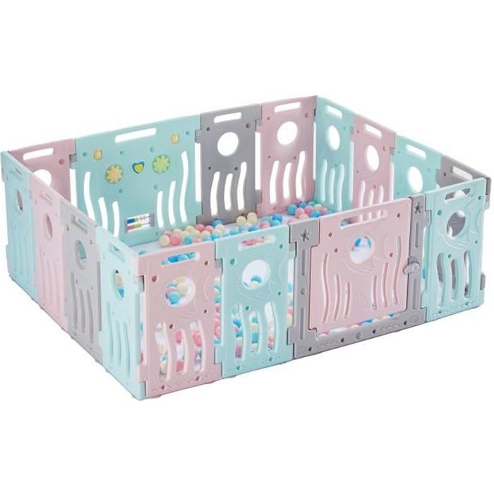 Lontek Parc Bebe D Ocean En Plastique 16 Panneaux D Activite Barriere Securite Plastique Pilable Enfant Multicolor Cdiscount Puericulture Eveil Bebe