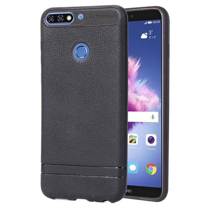 Coque souple Huawei Y7-2018 en gel TPU gris iJelly de Goospery