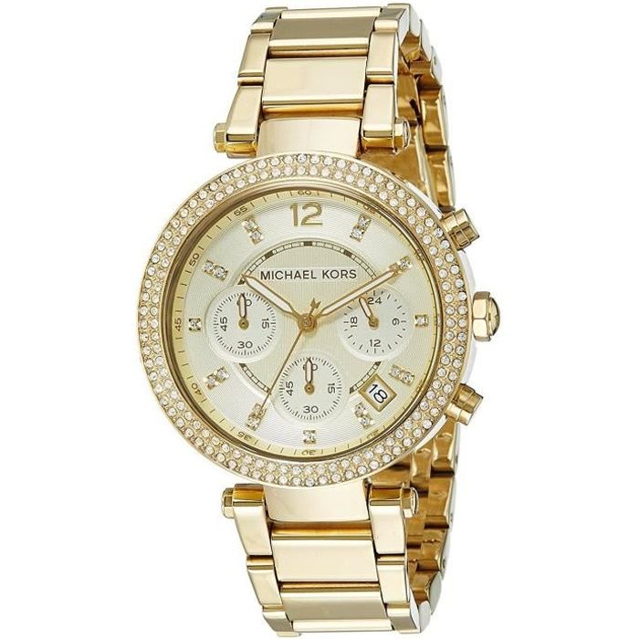 Montre michael kors doré sales
