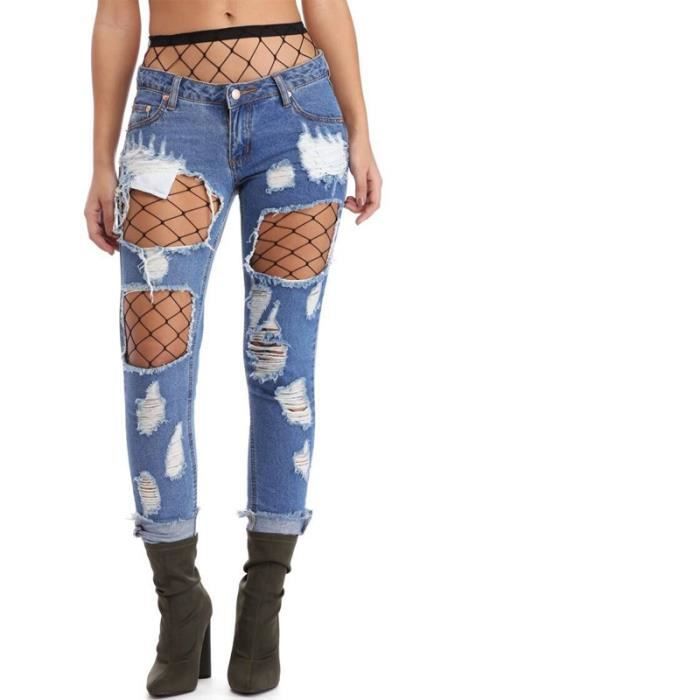 Pantalon a trou clearance