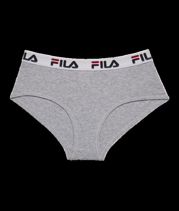 Fila Culotte femme coton sous vetement femme hypoallergenique naturel et stretch gris