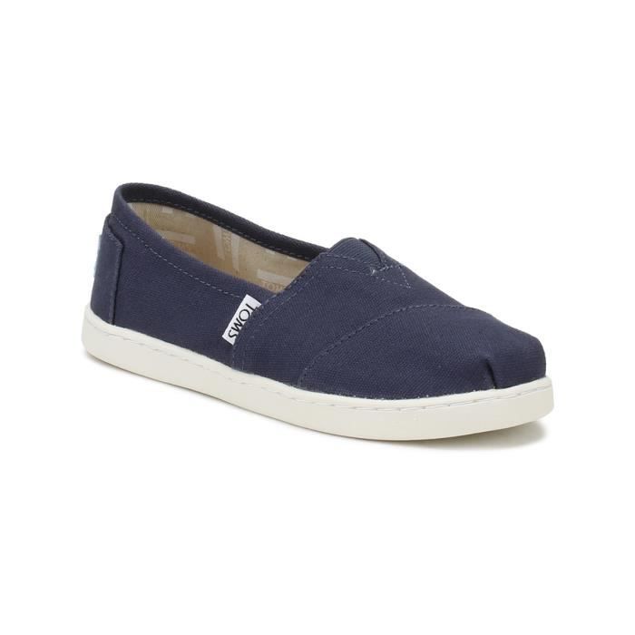 Espadrilles TOMS Classique Canvas Marine pour Garçon - Confortable et Durable