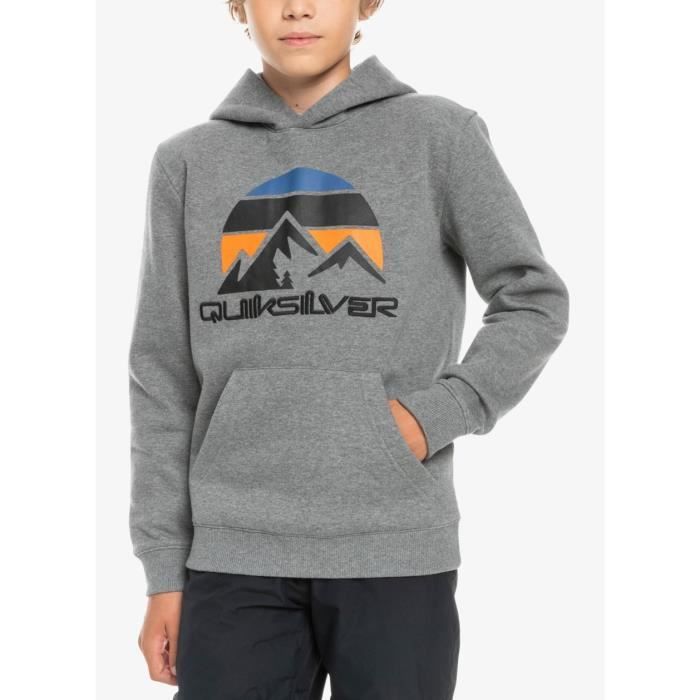 QUIKSILVER Sweat a capuche junior gris 10 ans Gris Garcons