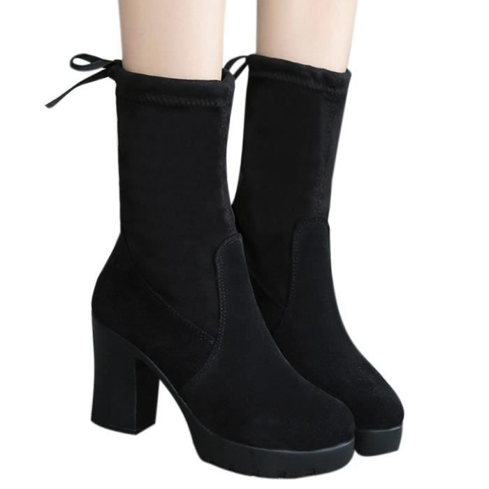 bottes avec talon
