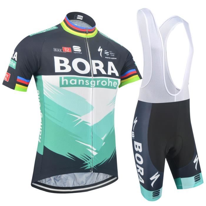 2020 Ete Maillot Bora Hansgrohe Cycliste Homme Manches Courte Cuissard A Bretelles Velo Ensemble De Cyclisme Vetement Equipe Pro Prix Pas Cher Cdiscount