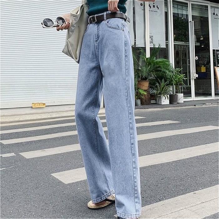 Jeans longs femmes - taille haute à - FR36ZOP