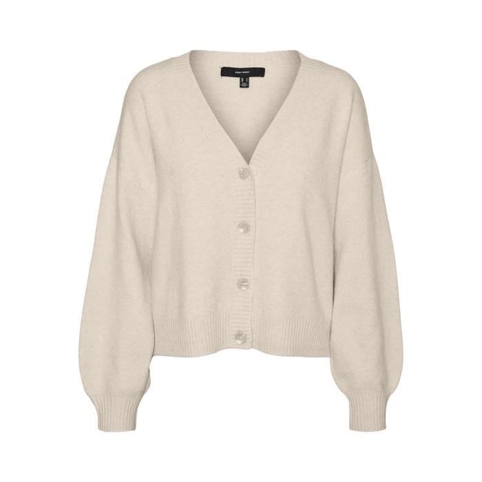 Cardigan femme Vero Moda Vmdoffy Ganoos - blanc