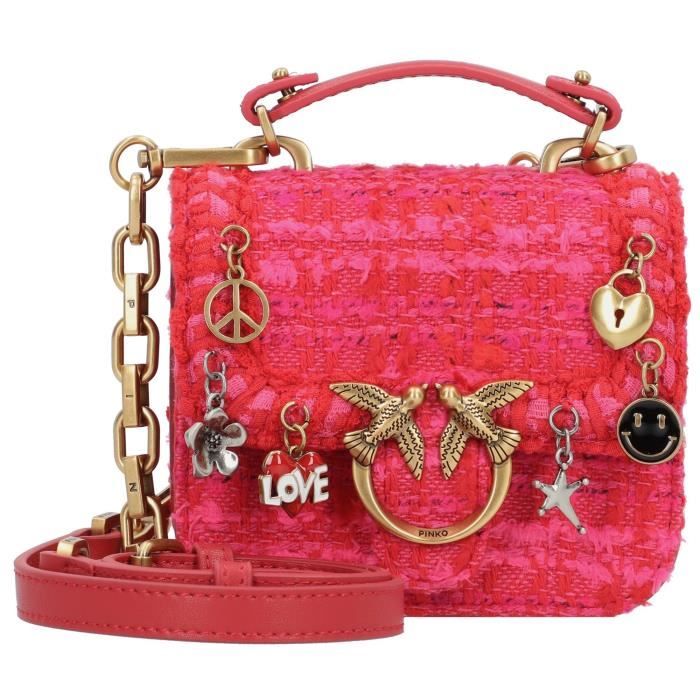 PINKO Love Bell Mini sac à main 12 cm 100049A0O3R41Q rosso granato