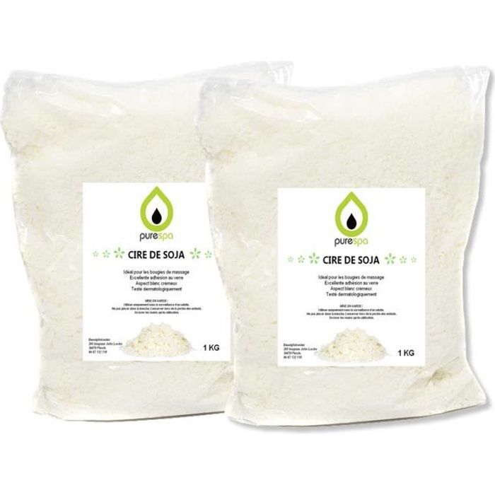 Cire De Soja Naturelle CoolCrafts En Flocons - 450g Pour Fabrication De Bougies DIY