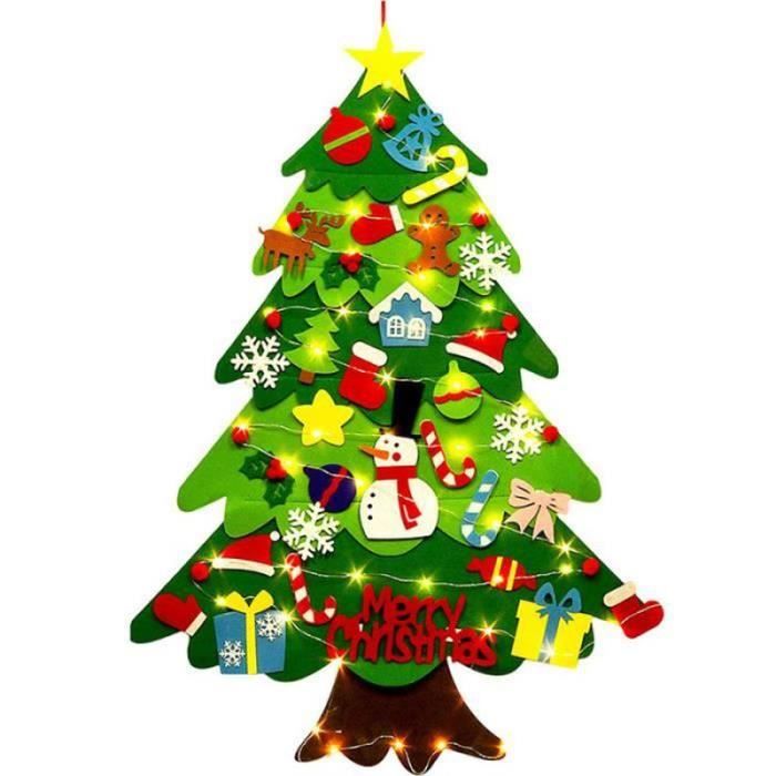 SAPIN DE NOEL ARBRE DE NOEL Sapin De Noël En Feutre Ornements Murale