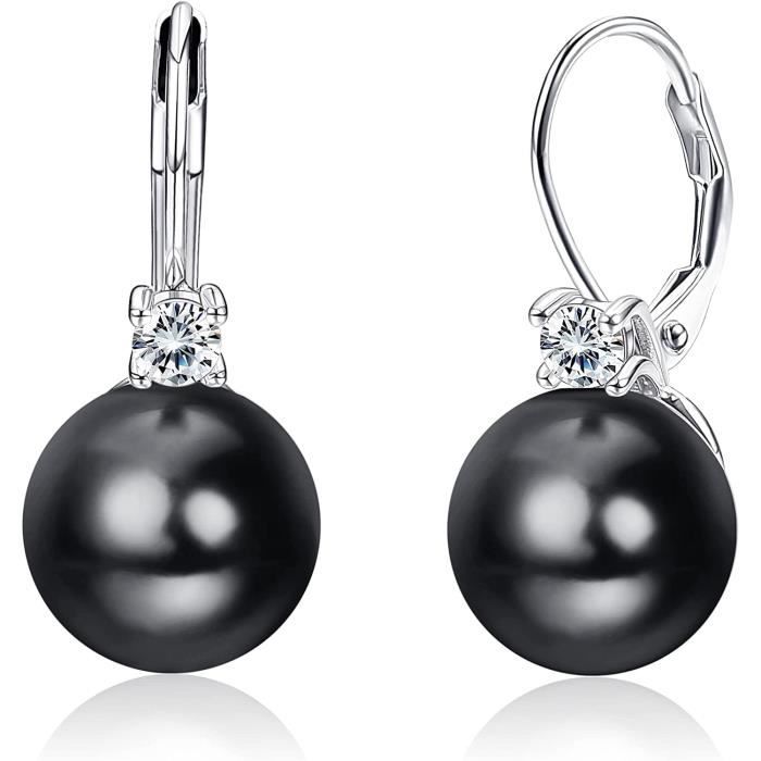 Boucles D'oreilles Pendantes En Argent 925 - Forme Cubique Lune, 65mm - Anti-allergique, Pour Femmes - Neuf Avec étiquettes