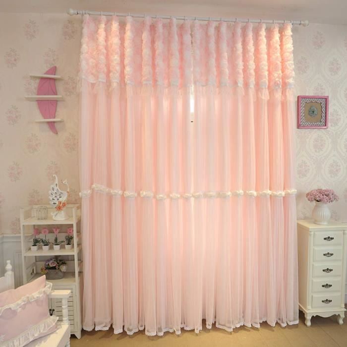 Rideau Rose Chambre Fille Achat Vente Pas Cher