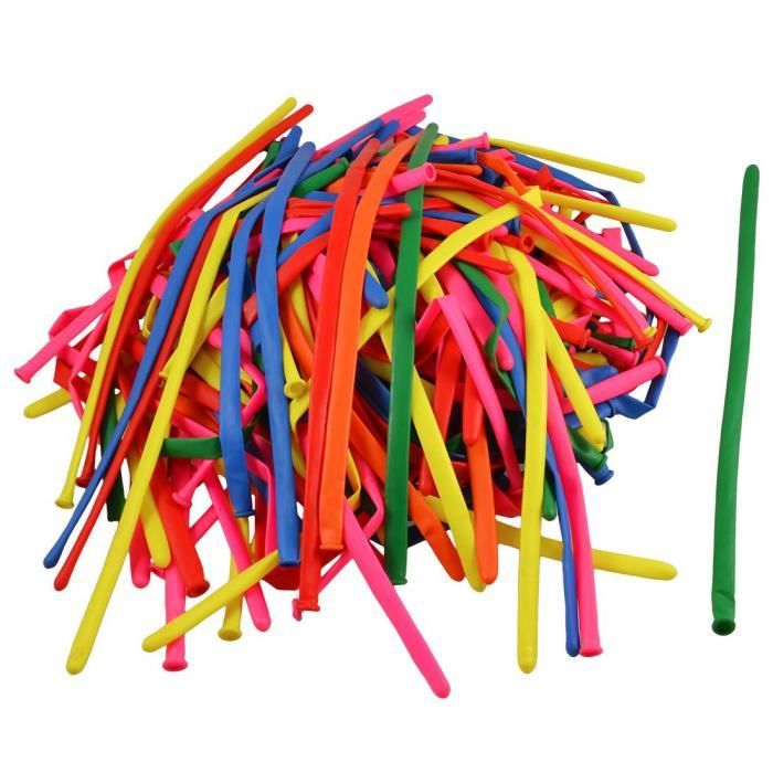 150 Pcs 6 couleurs Festival Decoration de Noel Gonflable Long Ballons
