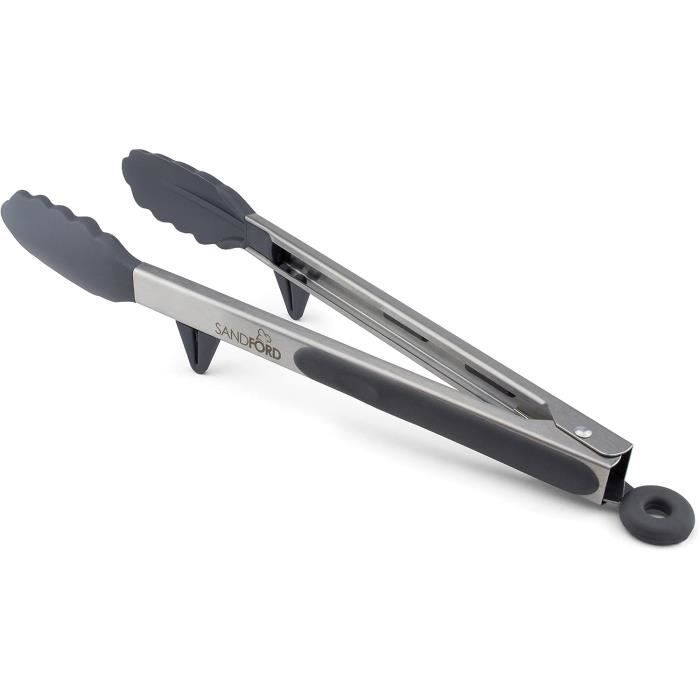 Pince De Cuisine Fackelmann 31,1 Cm - En Fibre De Verre, Pour Barbecue, Plancha, Poêle - Résiste à 200°C, Lave-vaisselle