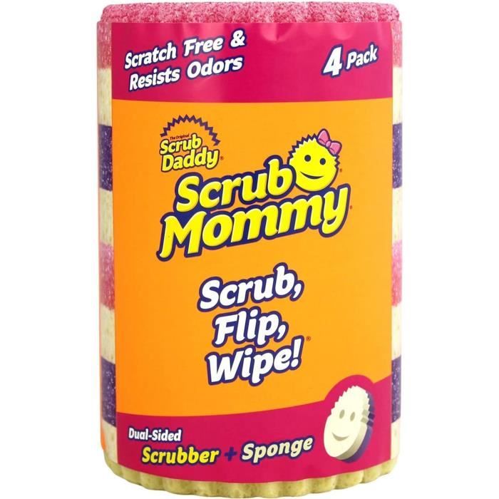 Scrub Daddy Scrub Mommy Eponge Vaisselle Lavable - Éponge Réutilisable  Cuisine et Salle de Bain, Anti-Rayures, [473] - Cdiscount Au quotidien