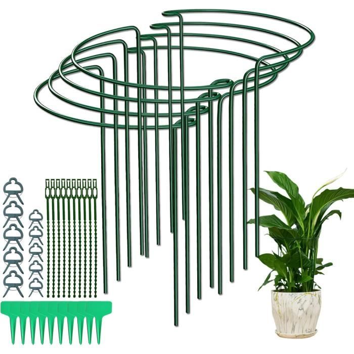 Belit Lot De 8 Petits Tuteurs Pour Plantes, R Glables, Tige Unique Pour Orchid Es Roses Pivoines Poivrons Et Plus Encore 406 Cm~p115959699