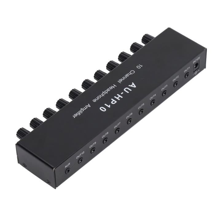 Répartiteur DMX512 HUIOP - 1 Entrée / 8 Sorties Indépendantes - Amplificateur Signal Optique Pour Éclairage Scène DJ