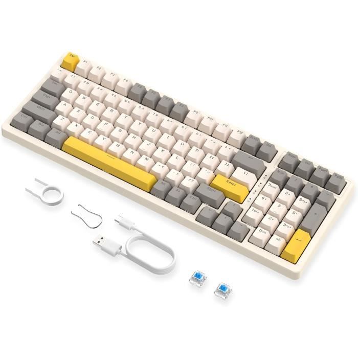 Clavier Mécanique SR Industry Brick TKL WK - Filaire - QWERTY - Occasion