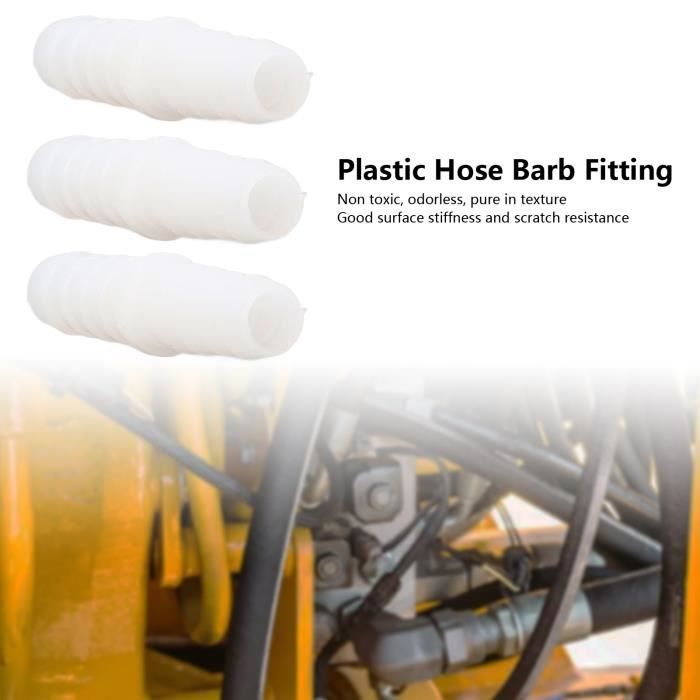 Cikonielf Raccord En Plastique Pour Tuyau Coudé 10 Pcs Coude Tuyau Barb
