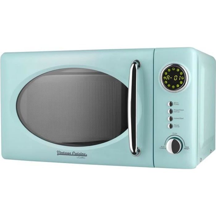 FOUR À MICRO-ONDES RÉTRO VINTAGE CUISINE AVEC AFFICHAGE - MENTHE -  Cdiscount Electroménager