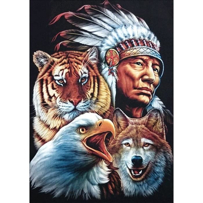 Peinture En Diamant Indien Americain Animaux Tigre Aigle Loup Strass Complet Art Craft Sur Toile Kits 30 40cm F Cdiscount Maison Peinture En Diamant Indien Americain Animaux Tigre Aigle Loup Strass Complet Art Craft Sur Toile Kits 30 40cm F Cdiscount Maison