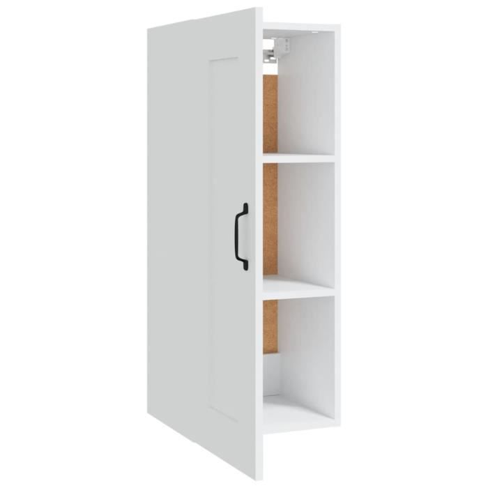 TIP Casiers armoires de rangement Armoire suspendue Blanc