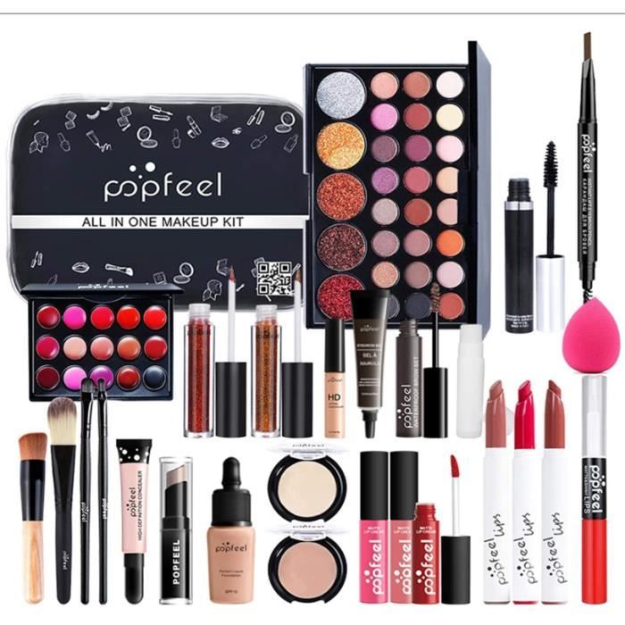 27 Pcs Kit de Maquillage complet Coffret de Maquillage Cosmetic Makeup