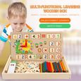 Babyhelen Montessori Boîte d'apprentissage de Math, Jouets Educatifs Scientifiques Tableau en Bois, Jouet de Maternelle, Jouet Compt-1