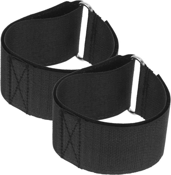 2 Sangles De Rameur Réglables Pour Vélo D’Exercice – Fixation Pieds, Tissu Mélangé – Pour Home Trainer Et Vélo Stationnaire