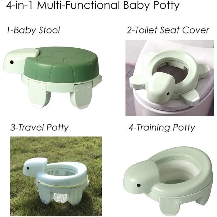 Ifantaisie Pot réducteur de toilette avec marche pliable pour enfant et bébé