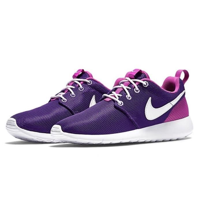 Chaussures Running NIKE Roshe One GS Violet Mixte Adulte Cdiscount Sport