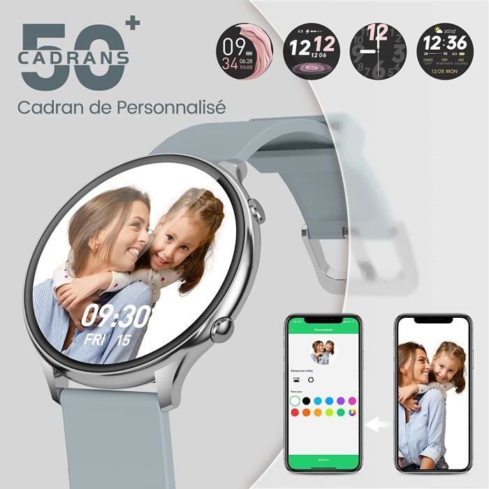 NAIXUES Montre Connect e Femme Smartwatch Sport IP68 Fonction