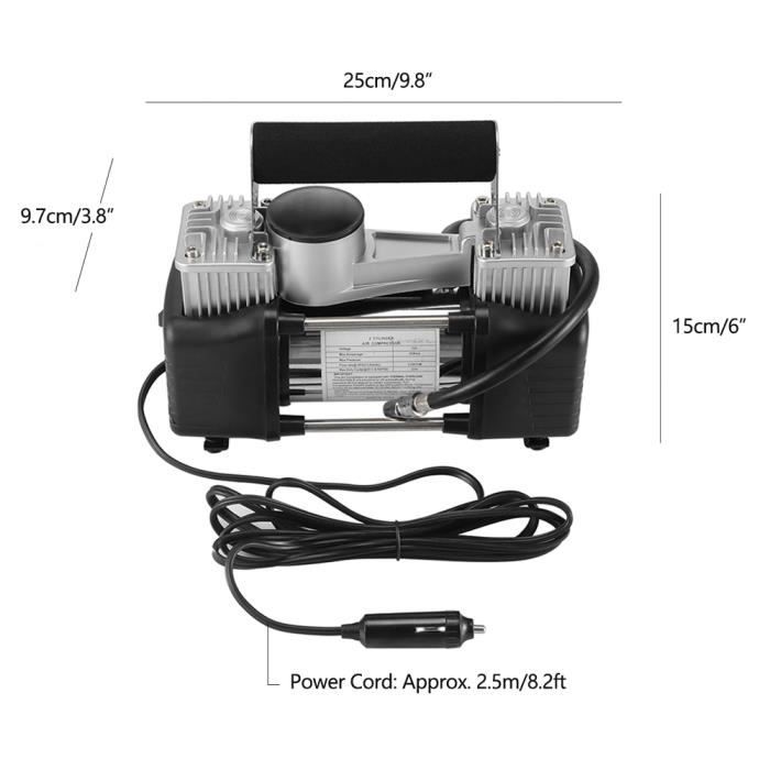Mini compresseur 12 v de voiture avec lampe intégrée MECANIT 69573007