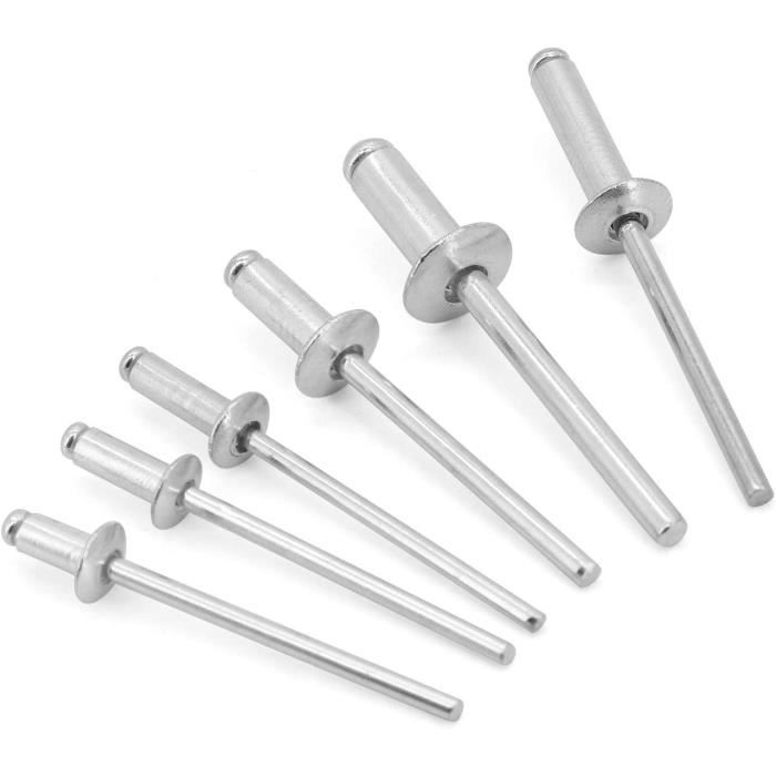 Me54 Yuhtech Rivets Aveugles, 500 Pcs M3.2 M4 M5 Rivets Aveugles en Alm ...