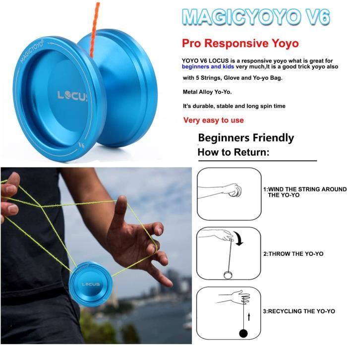 MAGICYOYO Yoyo Responsif pour Les Enfants Magic YOYO V6 LOCUS Yo