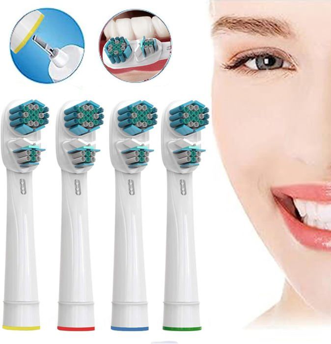 8 Têtes De Brosse à Dents Rechargeables Compatibles Aquafresh - Neuf Sous Blister