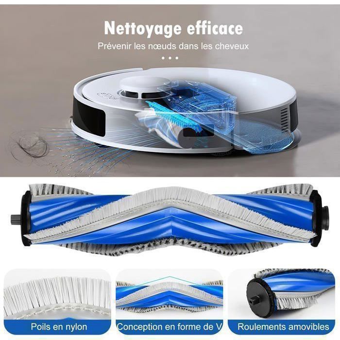 Jeu De 4 Brosses Latérales Pour Robot Aspirateur ECOVACS DEEBOT N20 - Neuf D'origine