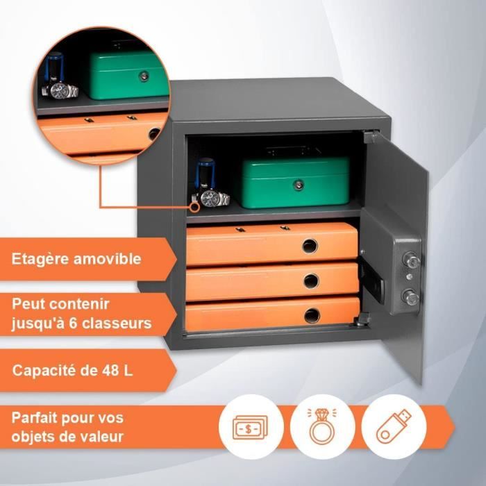 Coffre-fort Biométrique Cannon Gunvault IPod Radio Vault - Accès Instantané, Noir