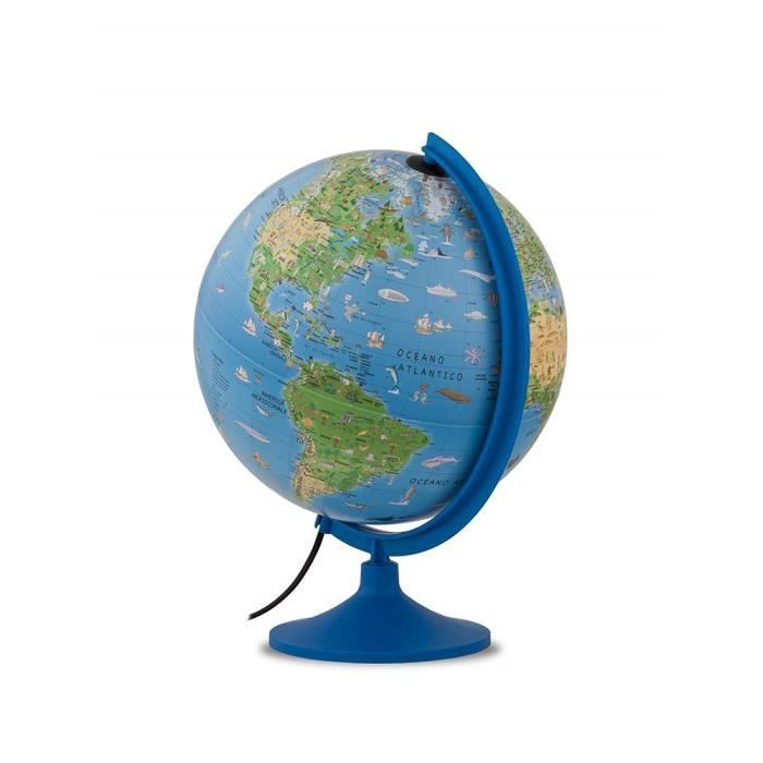 Globe terrestre lumineux FCR en relief, Atmosphere