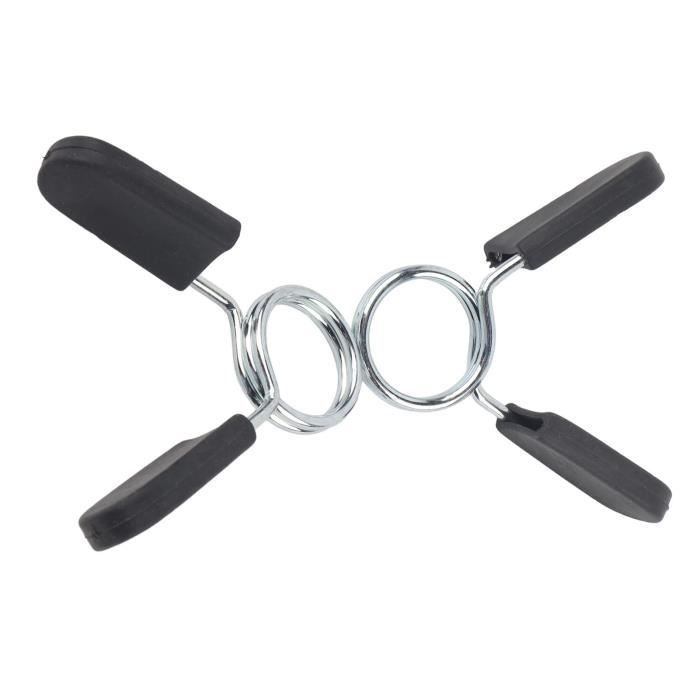 Set De 2 Pinces à Ressort EIHI Pour Haltères – Acier Inox, Poignée Caoutchouc, Sécurisées Et Faciles